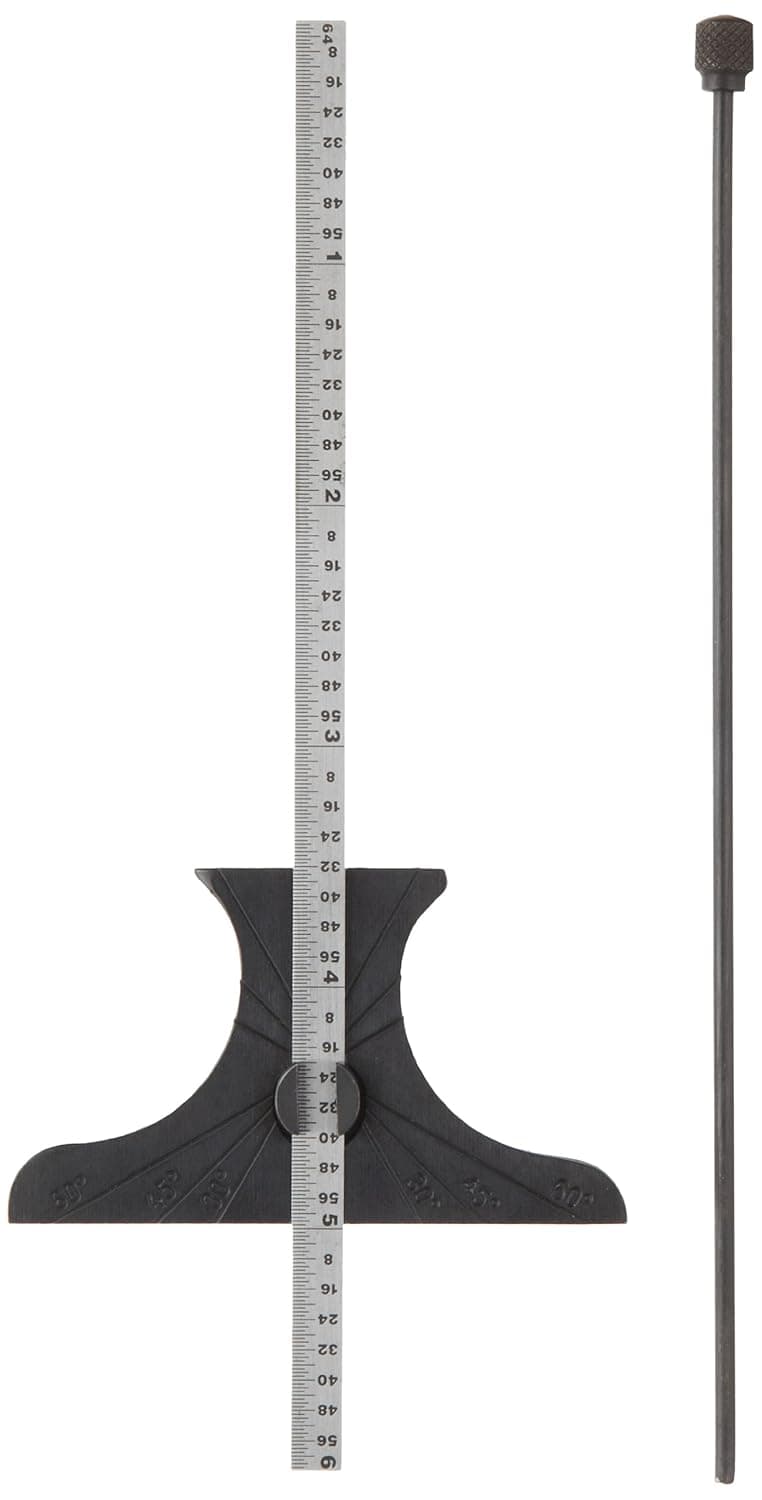 TESA Brown & Sharpe Brown & Sharpe 599-615-1 Depth Gauge, Ruler Type, 0 ...