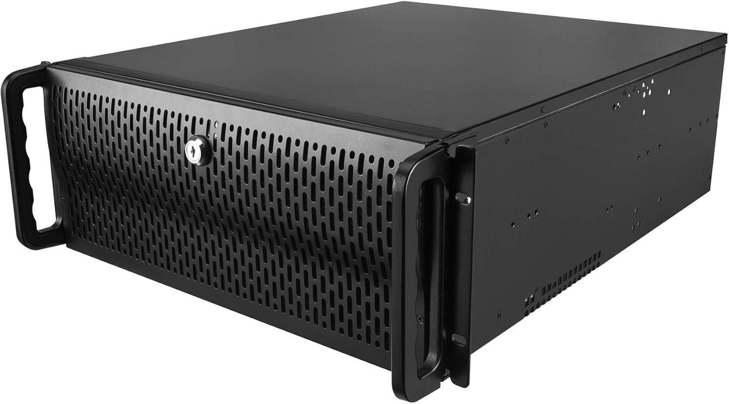 Rosewill 1.0mm SECC, 4U Rackmount Server Chassis 8 Internal Bays with 4 ...