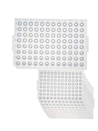 96-Well PCR Plate Silicone Cap, Silicone Sealing Mat for 96-Well PCR ...