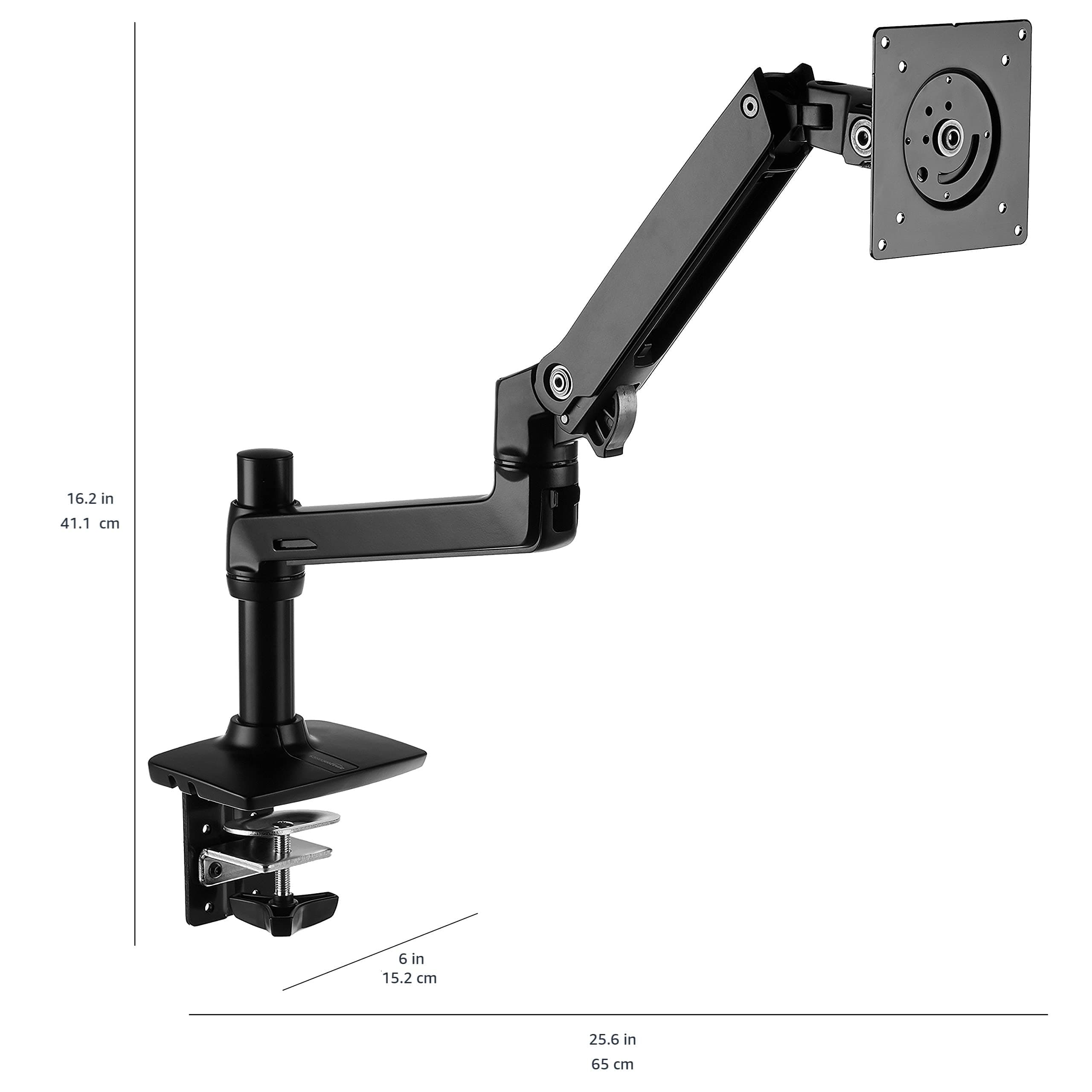 Amazon.com: Amazon Basics Single Monitor Stand, Lift Engine Arm ...