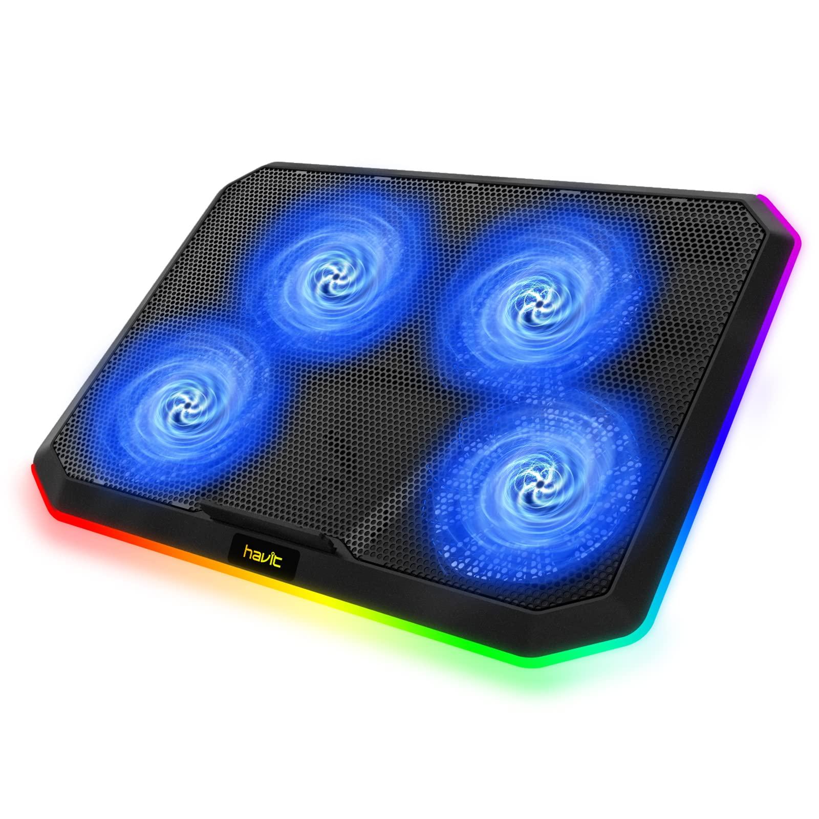 Buy havit Gaming Laptop Cooling Pad 15.6"-17" - RGB Laptop Cooler with ...