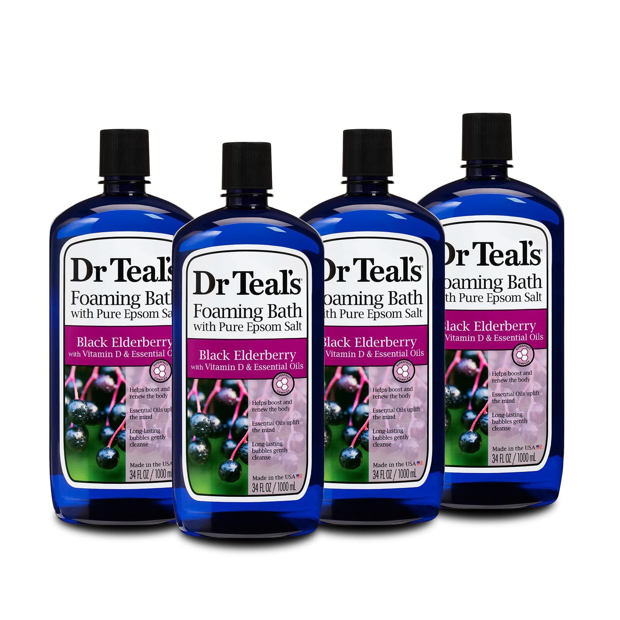 Buy Dr Teal's Foaming Bath with Pure Epsom Salt, Black Elderberry with ...