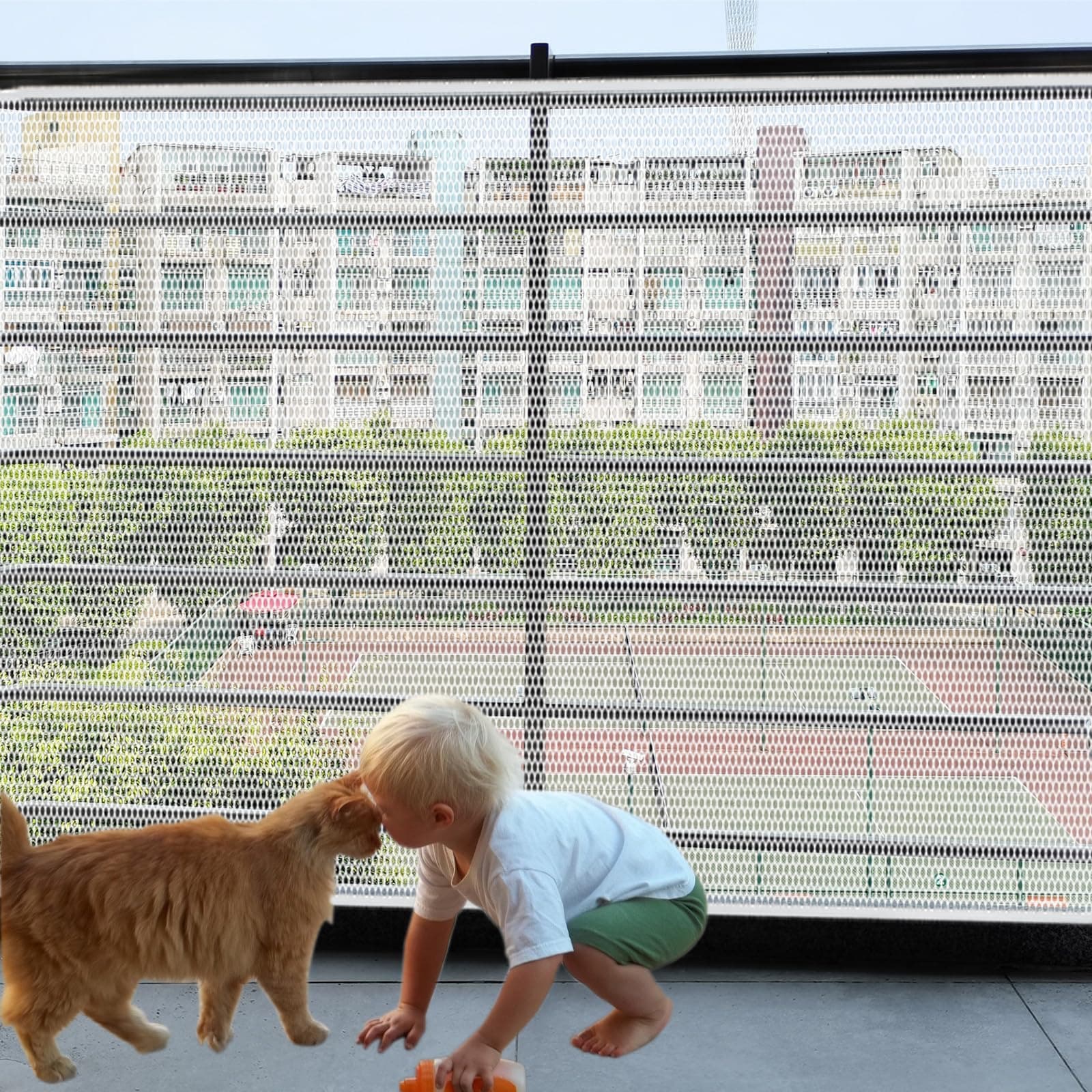 Amazon.com: Banister Guard-10ft X 3ft Thick Balcony Safety Net for Kids ...