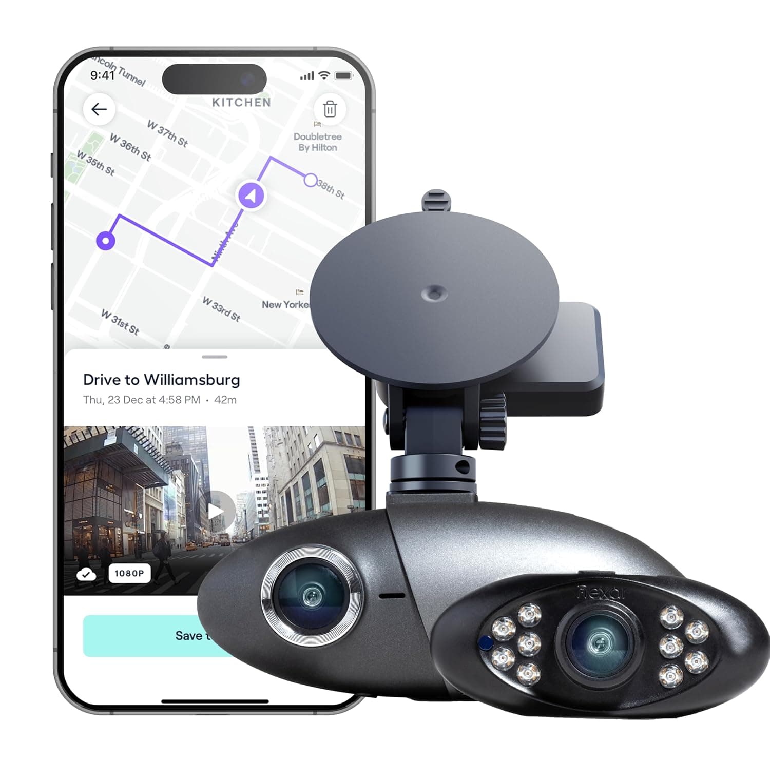 Nexar Pro GPS | Dual Dash Cam System | New 2021 Model | SD Card ...