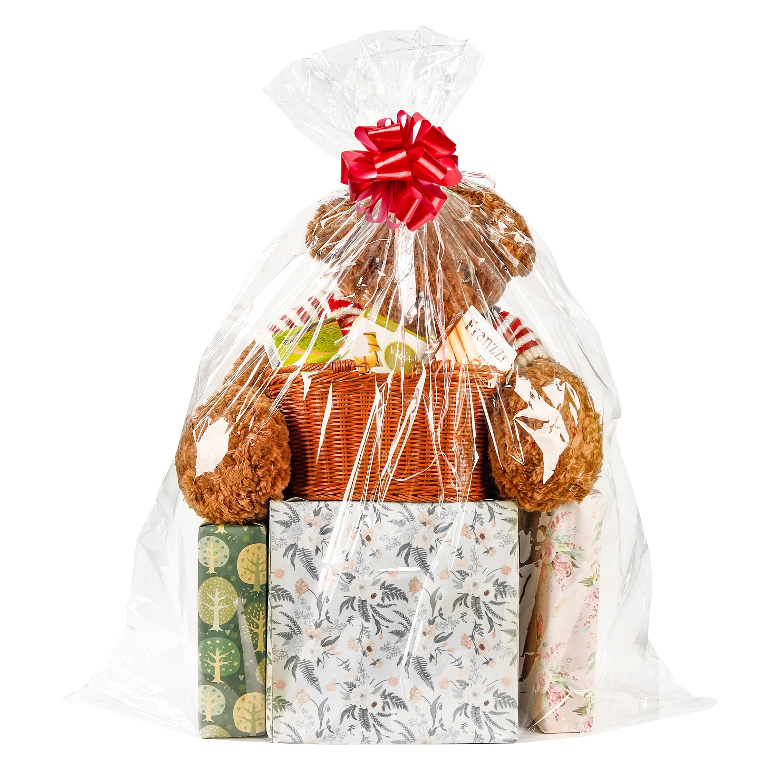 Amazon.com: NPLUX Cellophane Gift Bags Large Treat Bags Clear Plastic ...