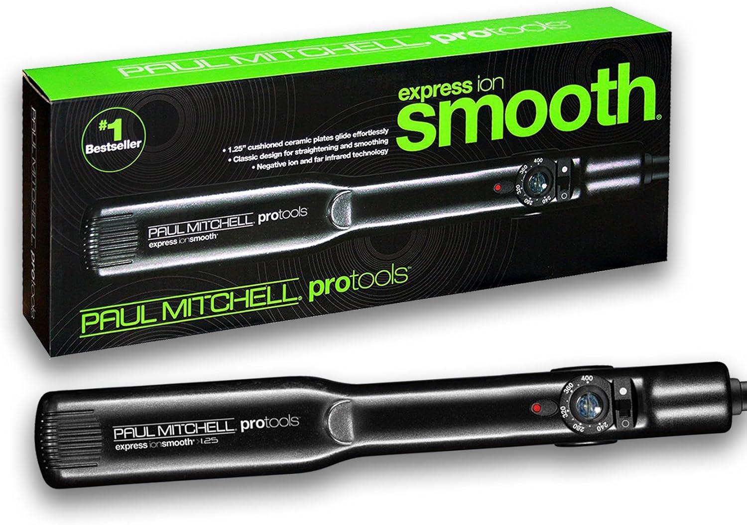 Paul Mitchell Pro Tools Inch Express Ion Smooth S12NA Flat Iron Black ...