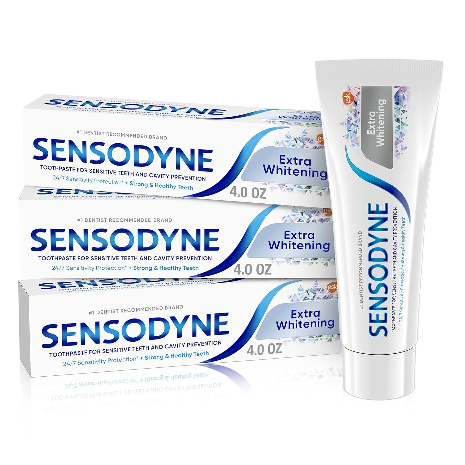 Buy Sensodyne Sensitivity Toothpaste, Extra Whitening for Sensitive ...