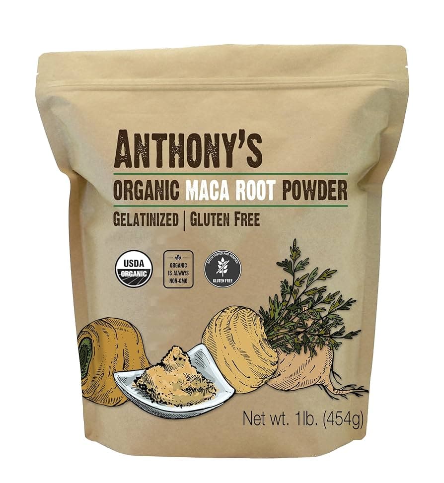 Amazon.com: Anthony's Organic Maca Root Powder, 1 lb, Gelatinized ...