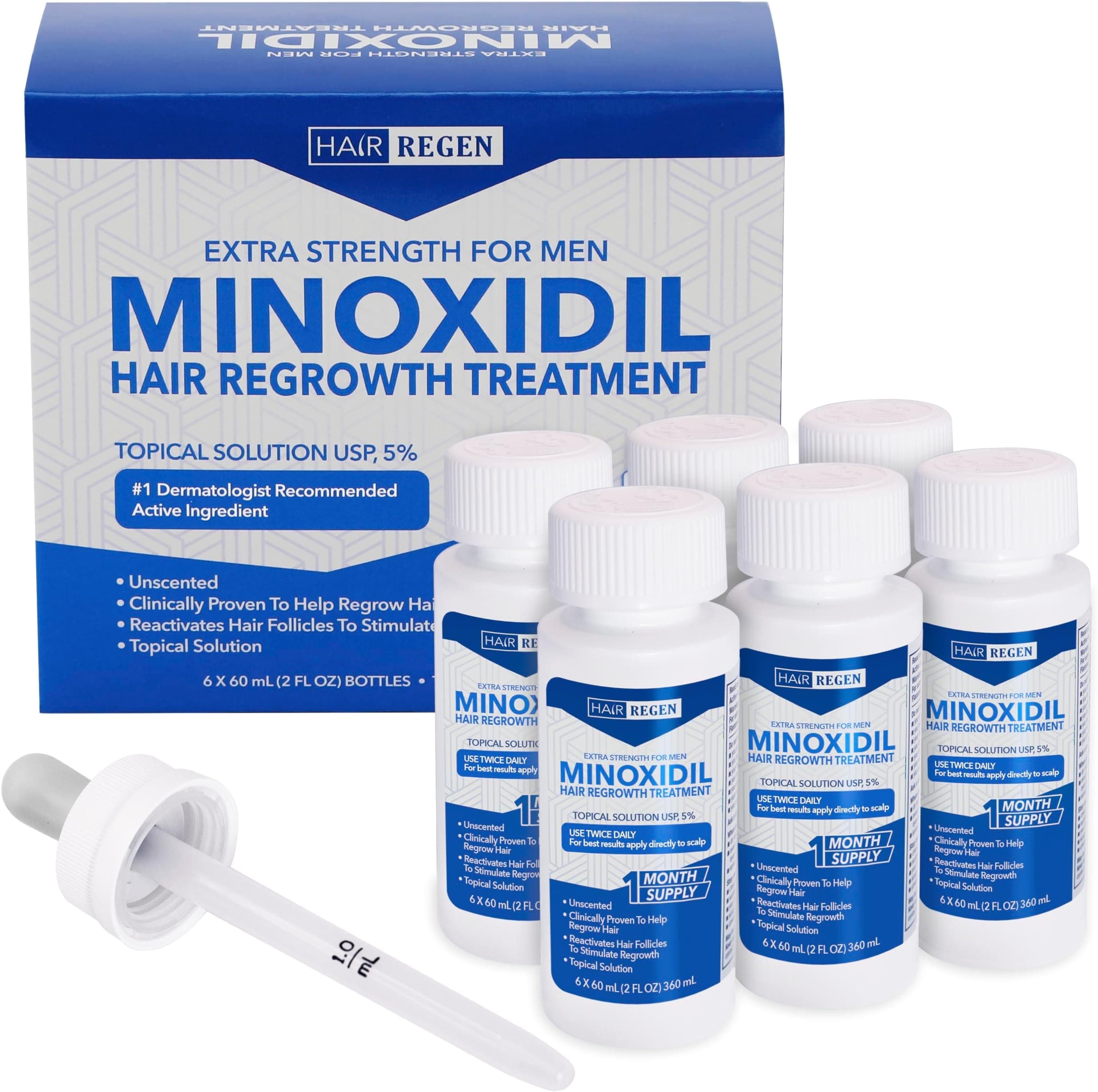 Amazon.com : Kirkland Signature,6 Months-Minoxidil 5% Topical Solution ...