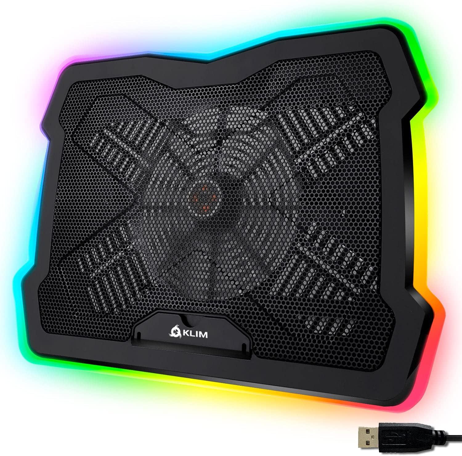 Buy KLIM Ultimate RGB Laptop Cooling Pad with LED Rim Gaming Laptop ...