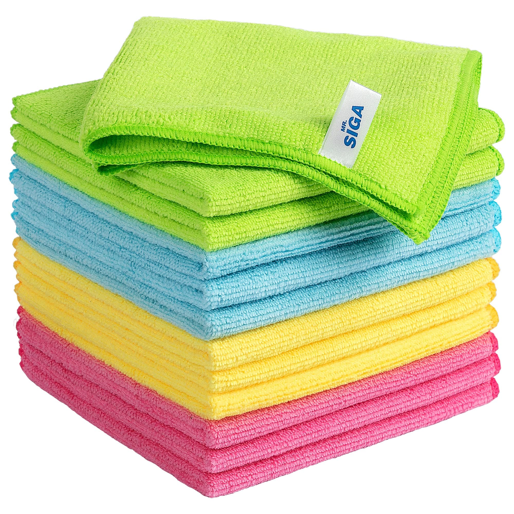 Amazon.com: MR.SIGA Microfiber Cleaning Cloth,Pack of 12,Size:12.6 ...