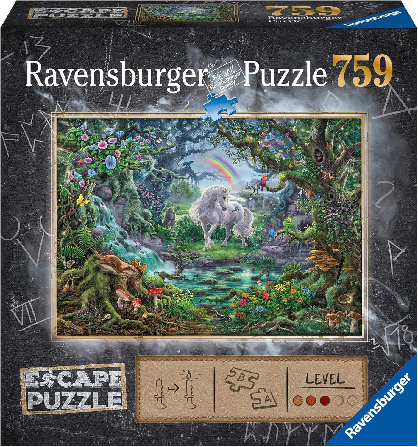 Ravensburger Escape Room Mystery Puzzle - Unicorn 759 Piece Jigsaw ...