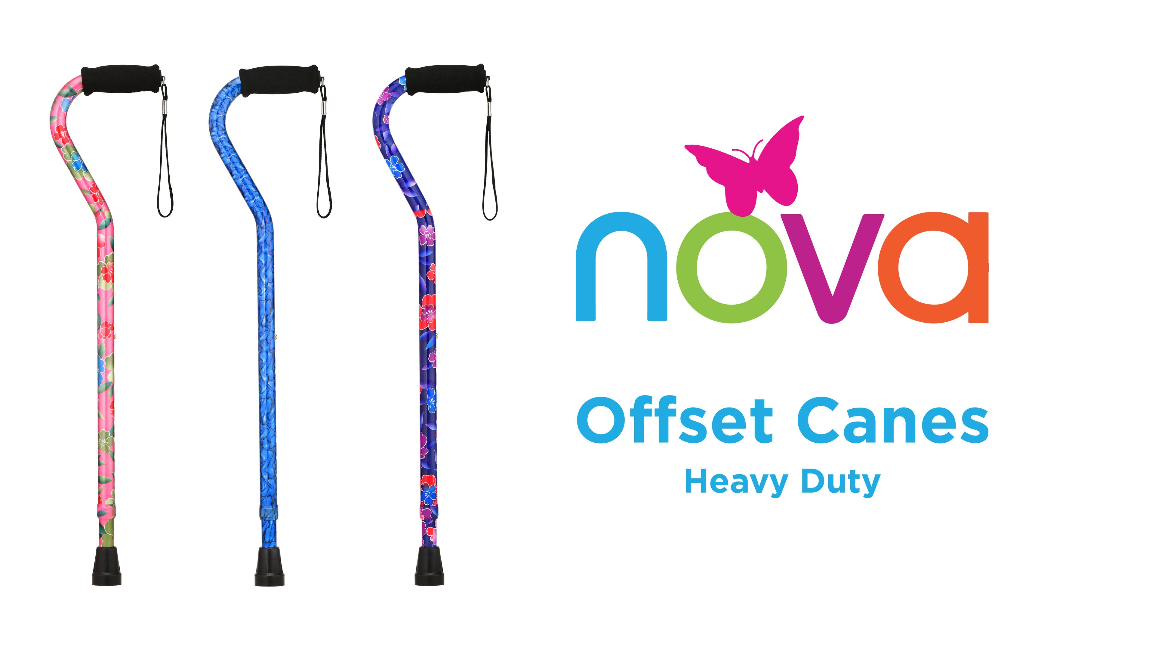 Amazon.com: NOVA Heavy Duty Walking Cane with Offset Handle, 500 ...