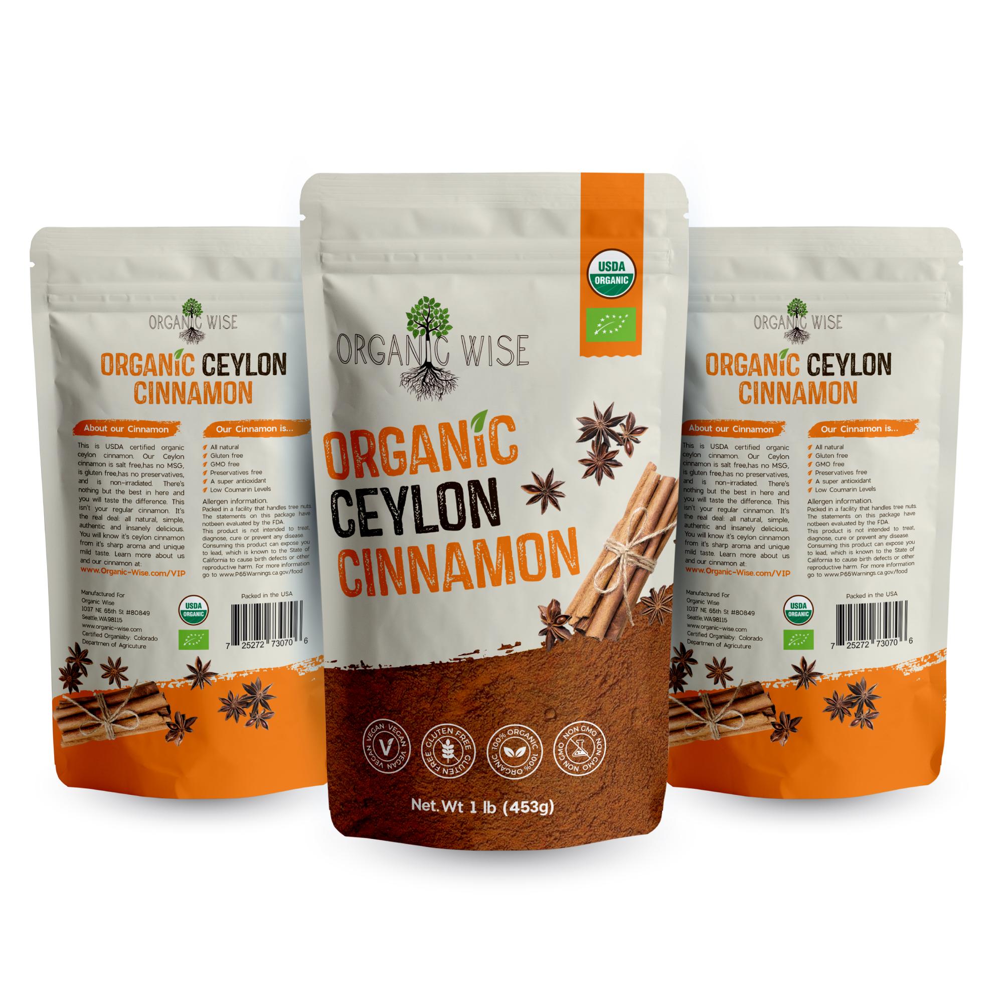 Organic Wise Organic Ceylon Cinnamon Ground