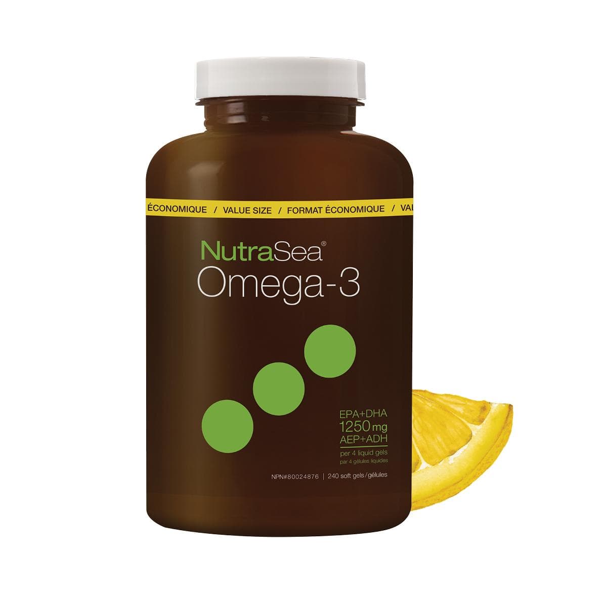 Nature's Way NutraSea Omega 3 Supplement Liquid Gels, 1250mg (750 mg ...
