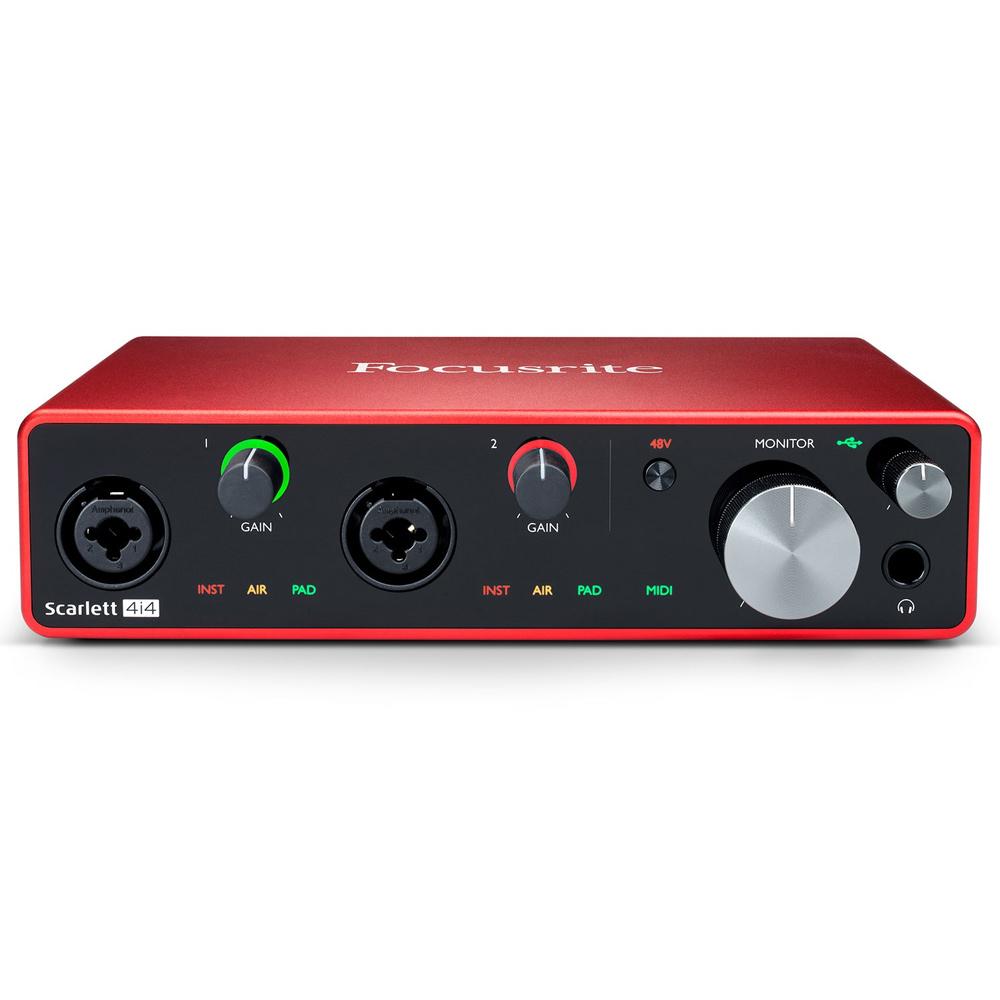 Focusrite Scarlett 4i4 3rd Gen USB Recording Interface - MuzikOne