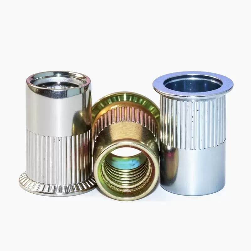 Rivet Threaded Inserts Flat Head Knurled Threaded Insert Rivet Nut M3 ...