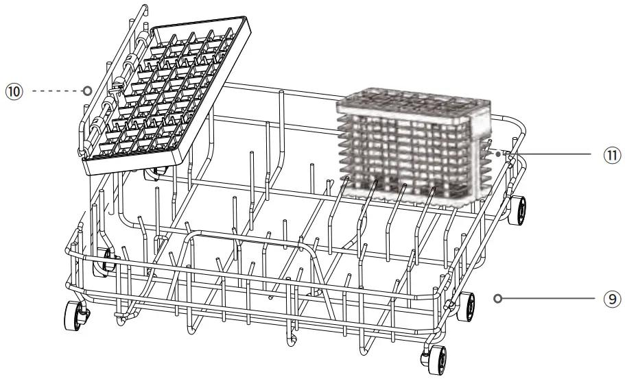 NOVETE TDQR01 Compact Countertop Dishwasher User Manual