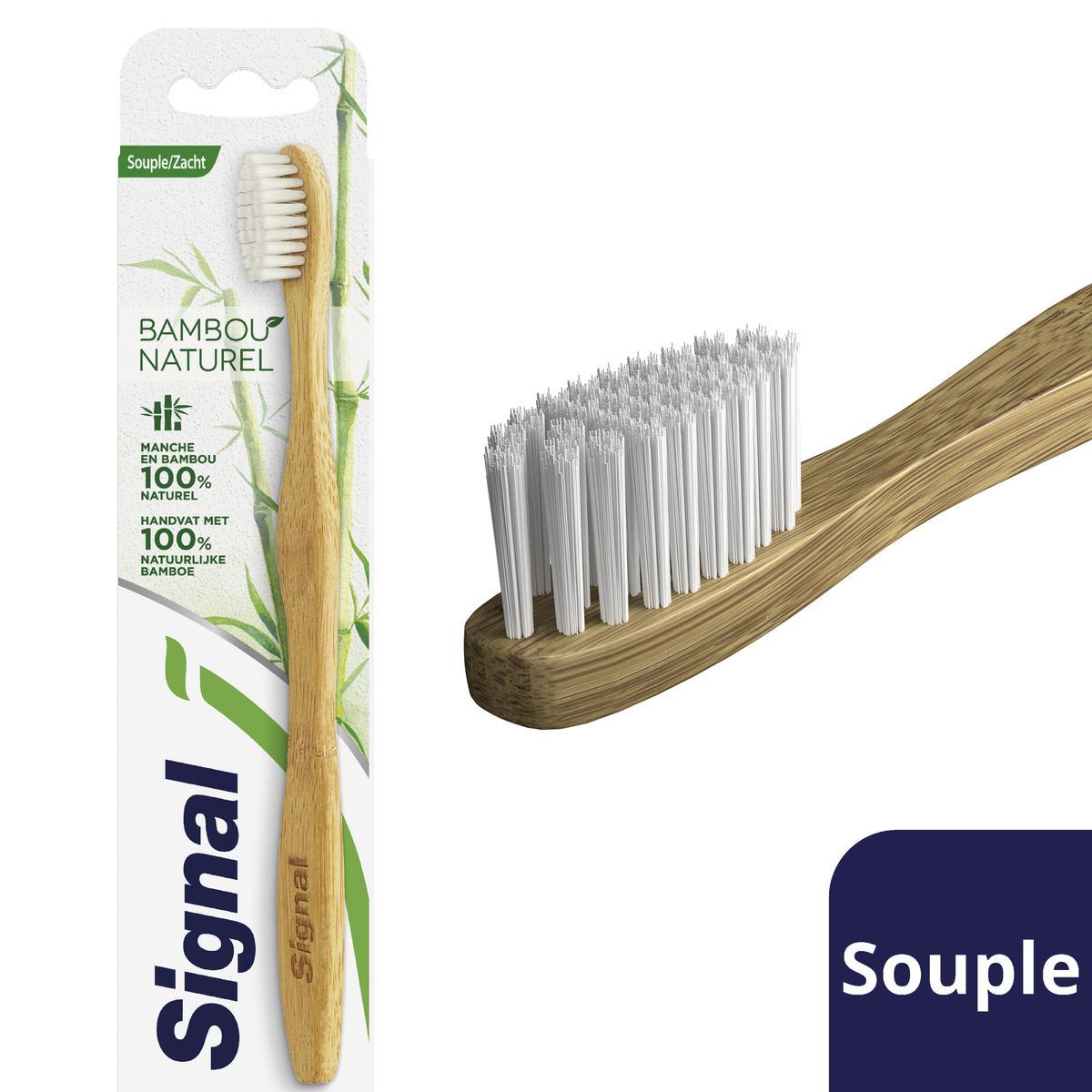 Acheter Signal Brosse à dents Souple Manche Bambou 100% Naturel, 1 pce