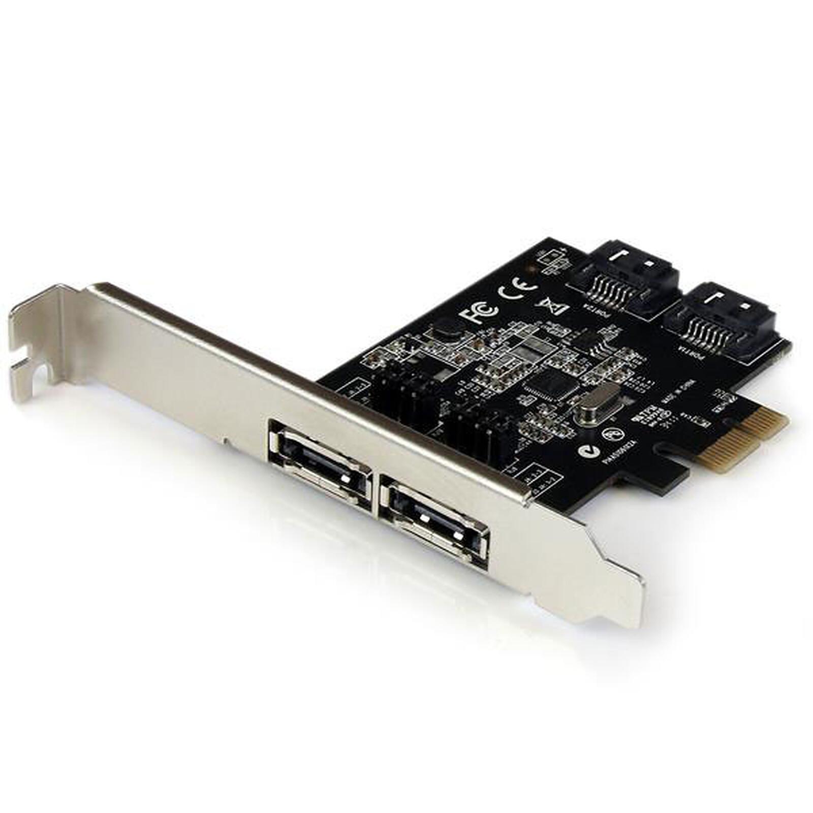 StarTech.com PCI-E controller card with 2 internal SATA III ports and 2 ...