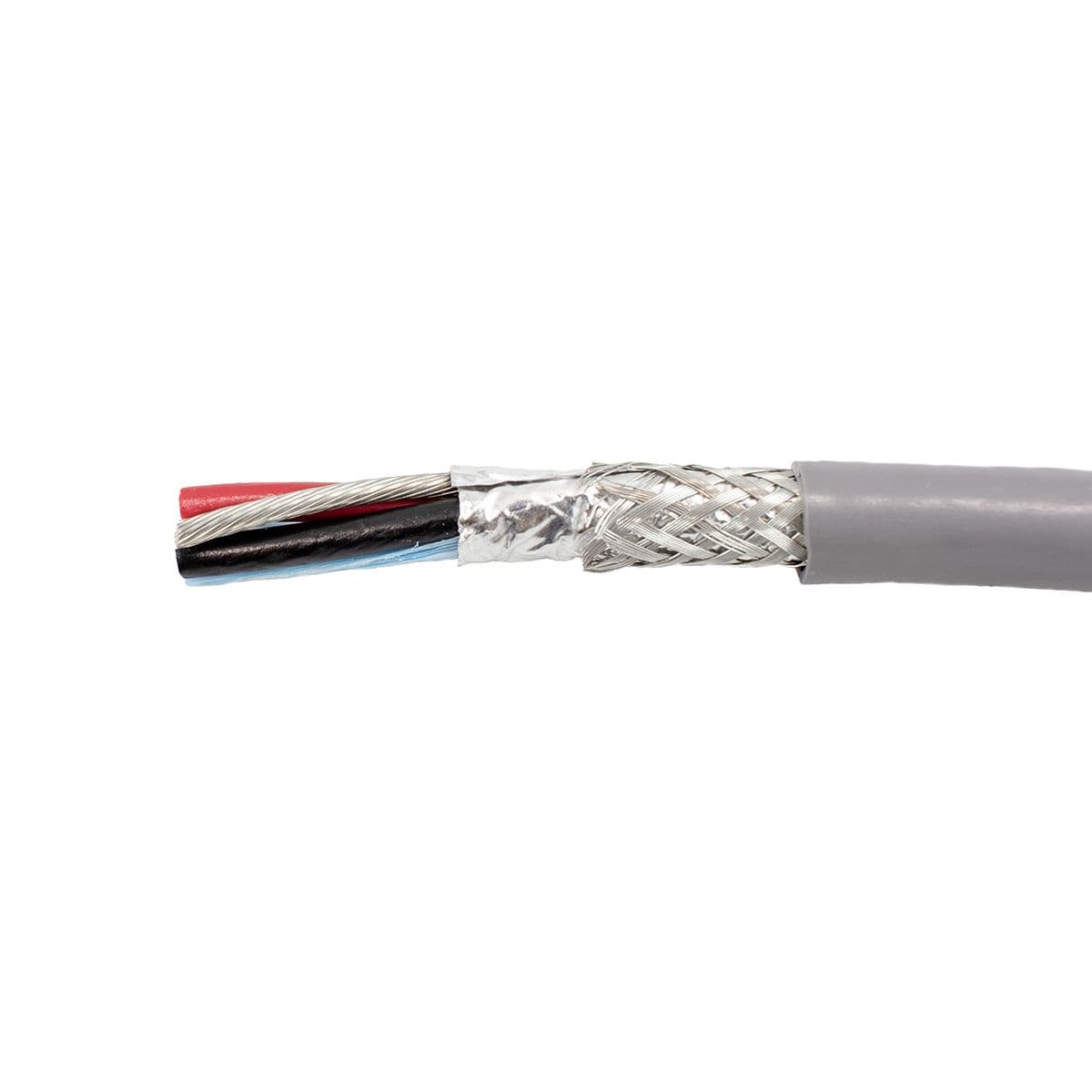 6339 SL001 | Alpha Wire Control Cable, 3 Cores, Screened, Grey PVC ...