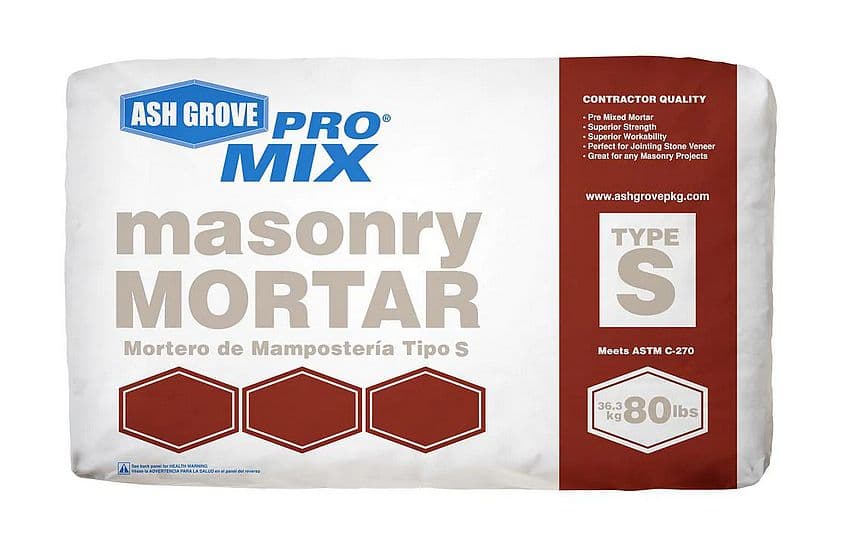 Ash Grove 65300096 Pro-Mix Masonry Mortar Type S, 80-Poun…