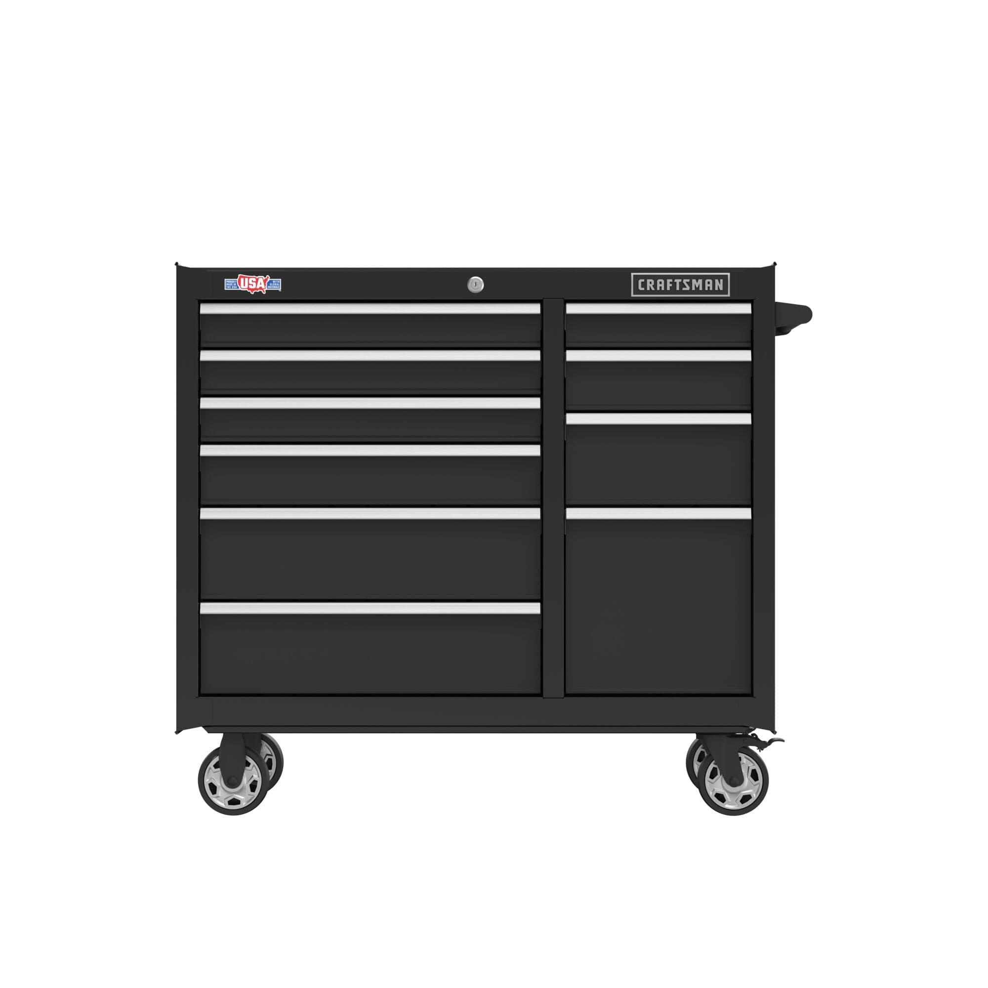CRAFTSMAN 2000 Series 41-in W x 37.5-in H 10-Drawer Steel Rolling Tool ...