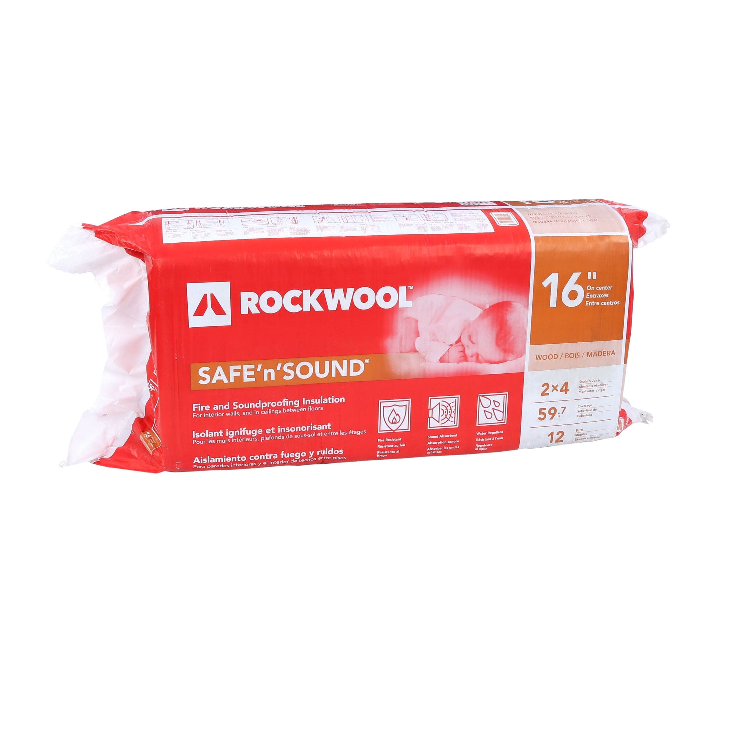 ROCKWOOL R-15 Comfortbatt 3-1/2 X 15 X 47 Fire Resistant
