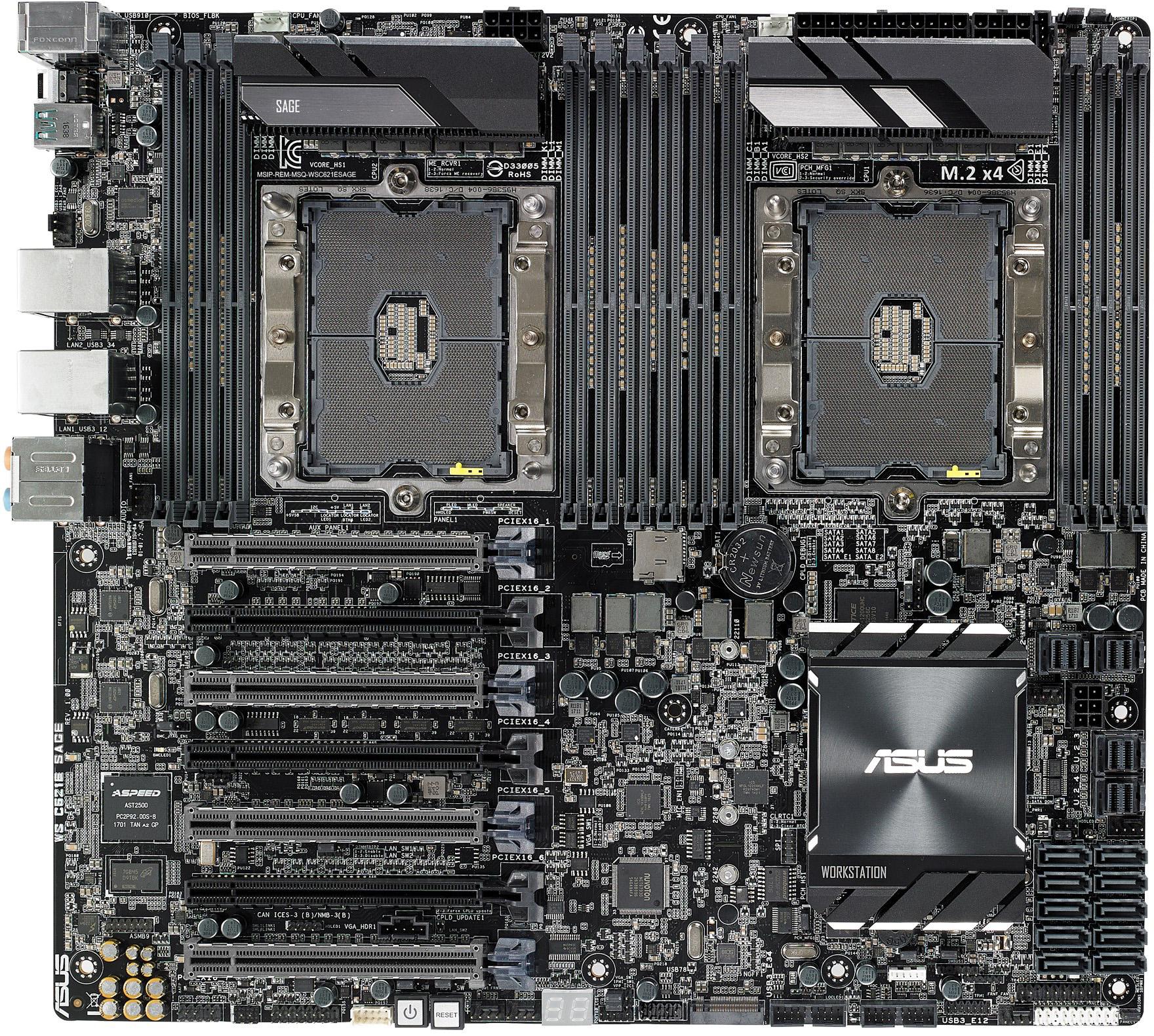 Asus WS C621E Sage - Motherboard Specifications On MotherboardDB