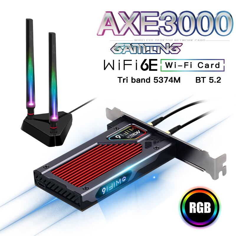 Fenvi FV-AXE3000 Wi-Fi 6E AX210บลูทูธ5.2ไร้สาย5374Mbps 2.4G/5GHz/6G ...