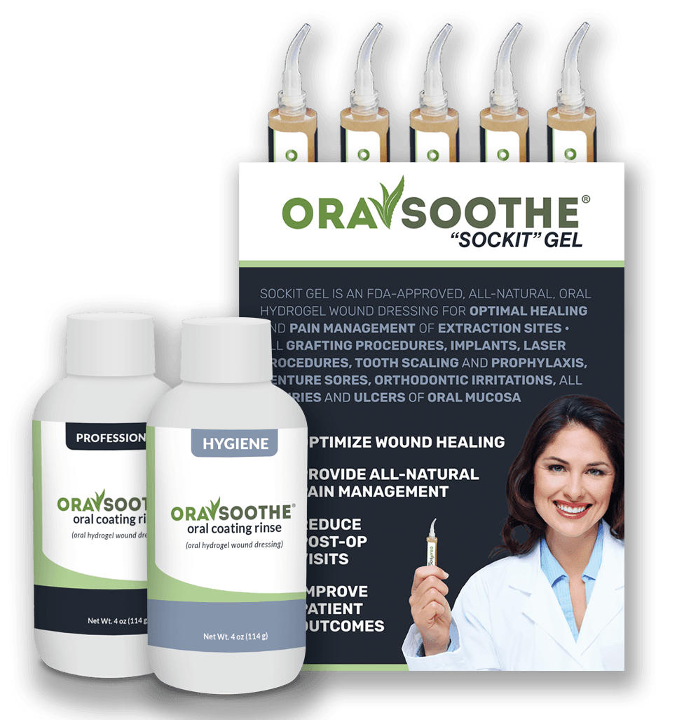 OraSoothe® - FDA-approved, all-natural, drug-free oral wound hydrogel