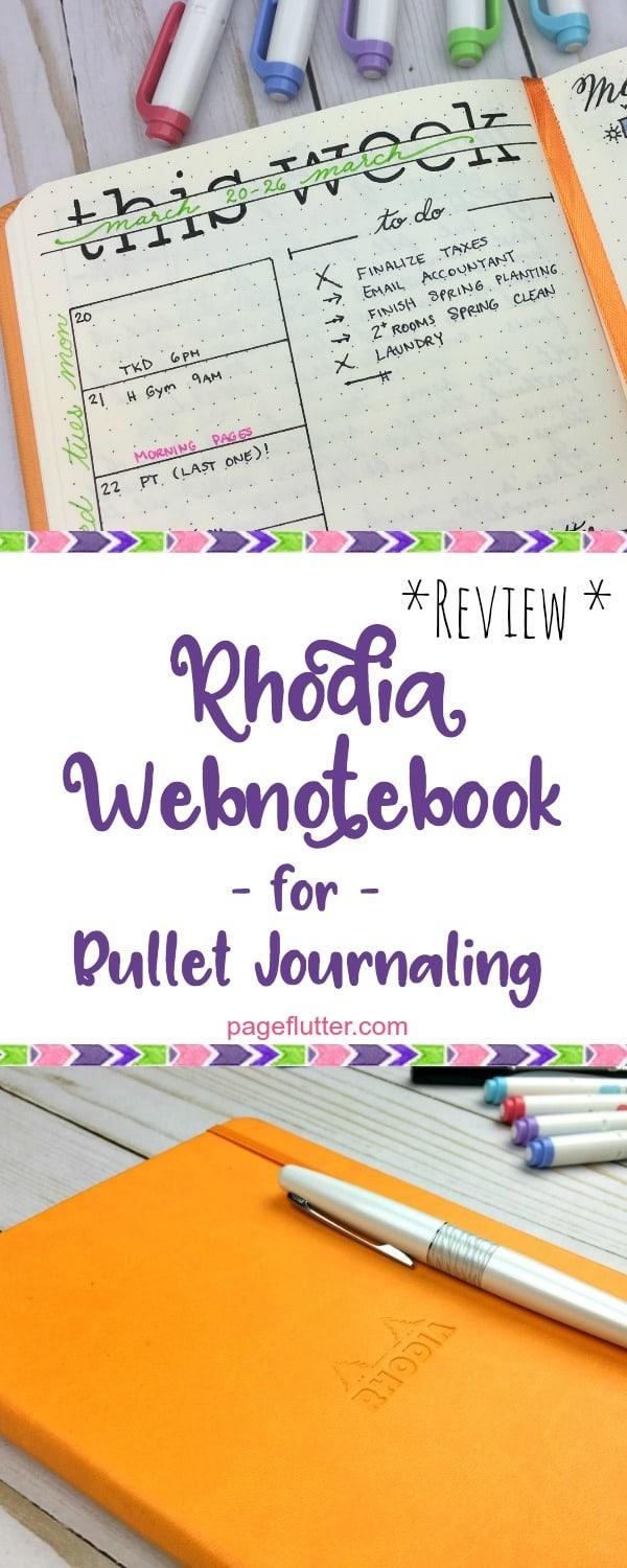 Rhodia Webnotebook for Bullet Journaling: The Definitive Review | Page ...