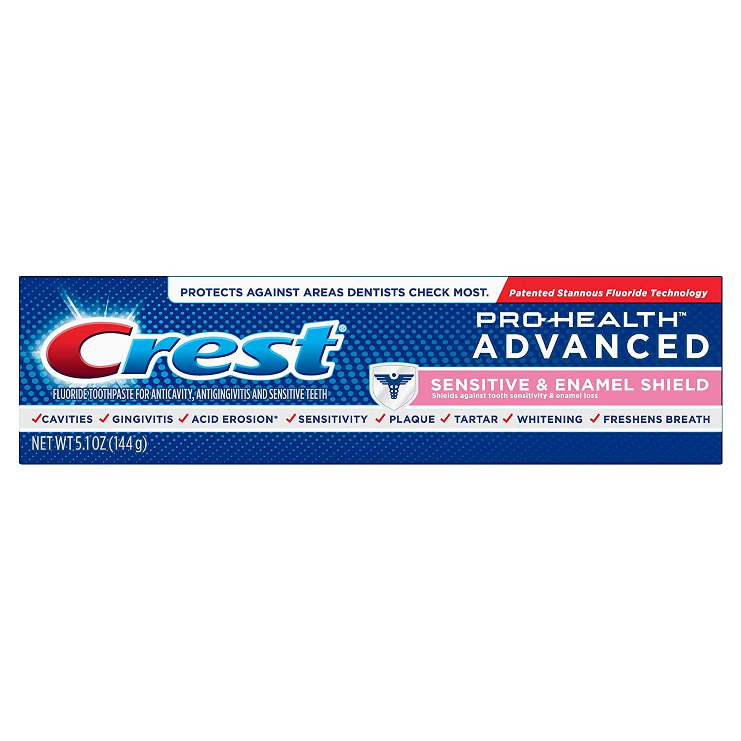 Crest Pro-Health Advanced Sensitive & Enamel Shield Toothpaste, 5.1 oz ...
