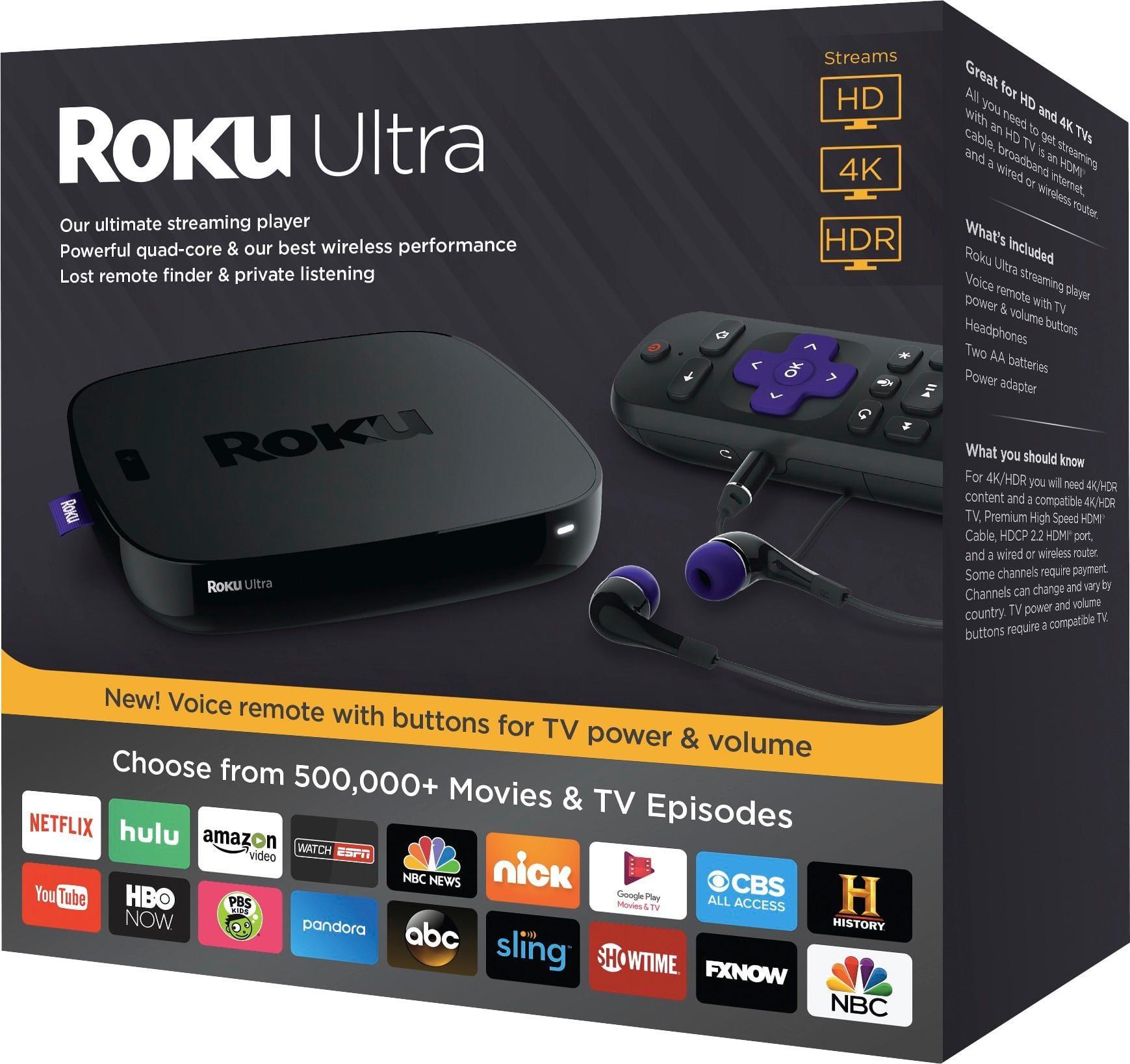 Best Buy: Roku Ultra Streaming Media Player Black 4660R