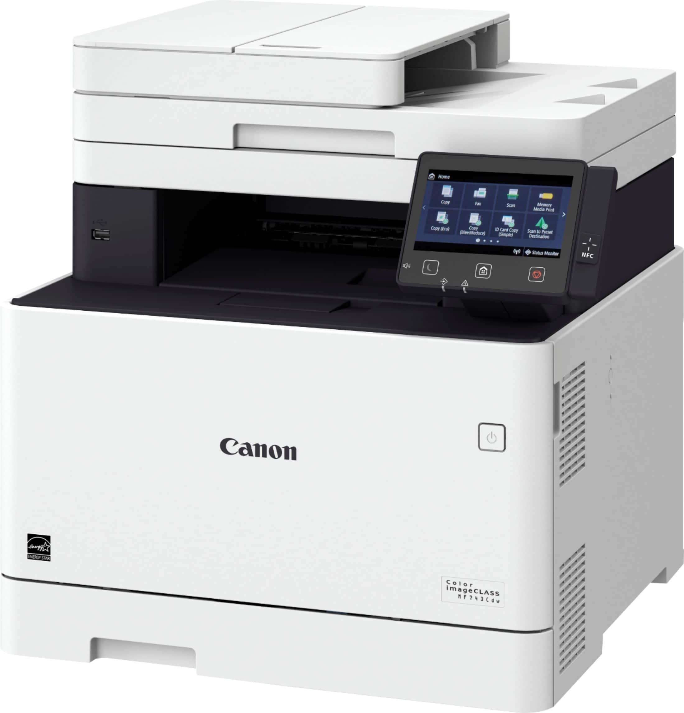 Canon imageCLASS MF743Cdw Wireless Color All-In-One Laser Printer White ...