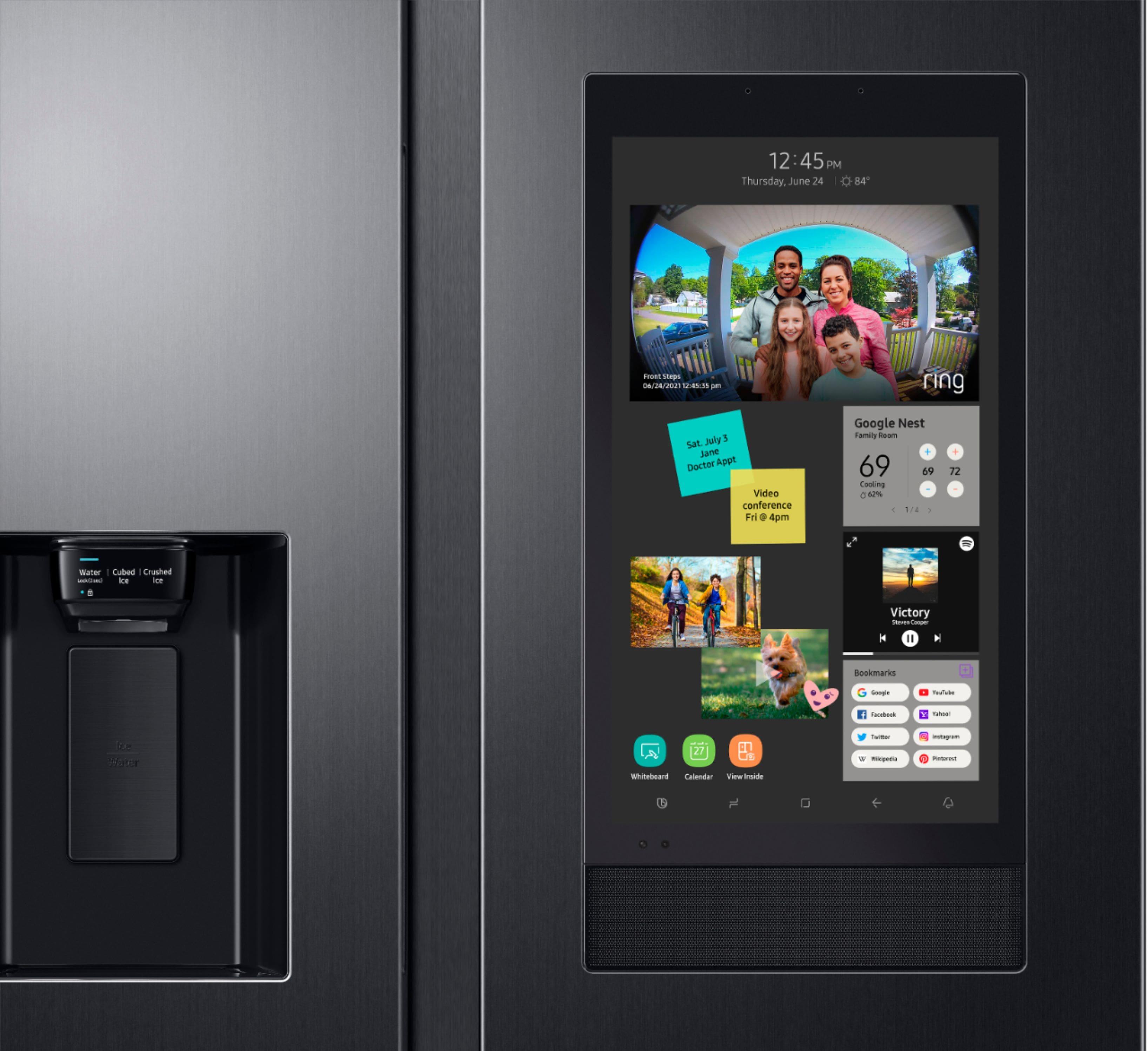 Customer Reviews: Samsung 26.7 cu. ft. Side-by-Side Smart Refrigerator ...