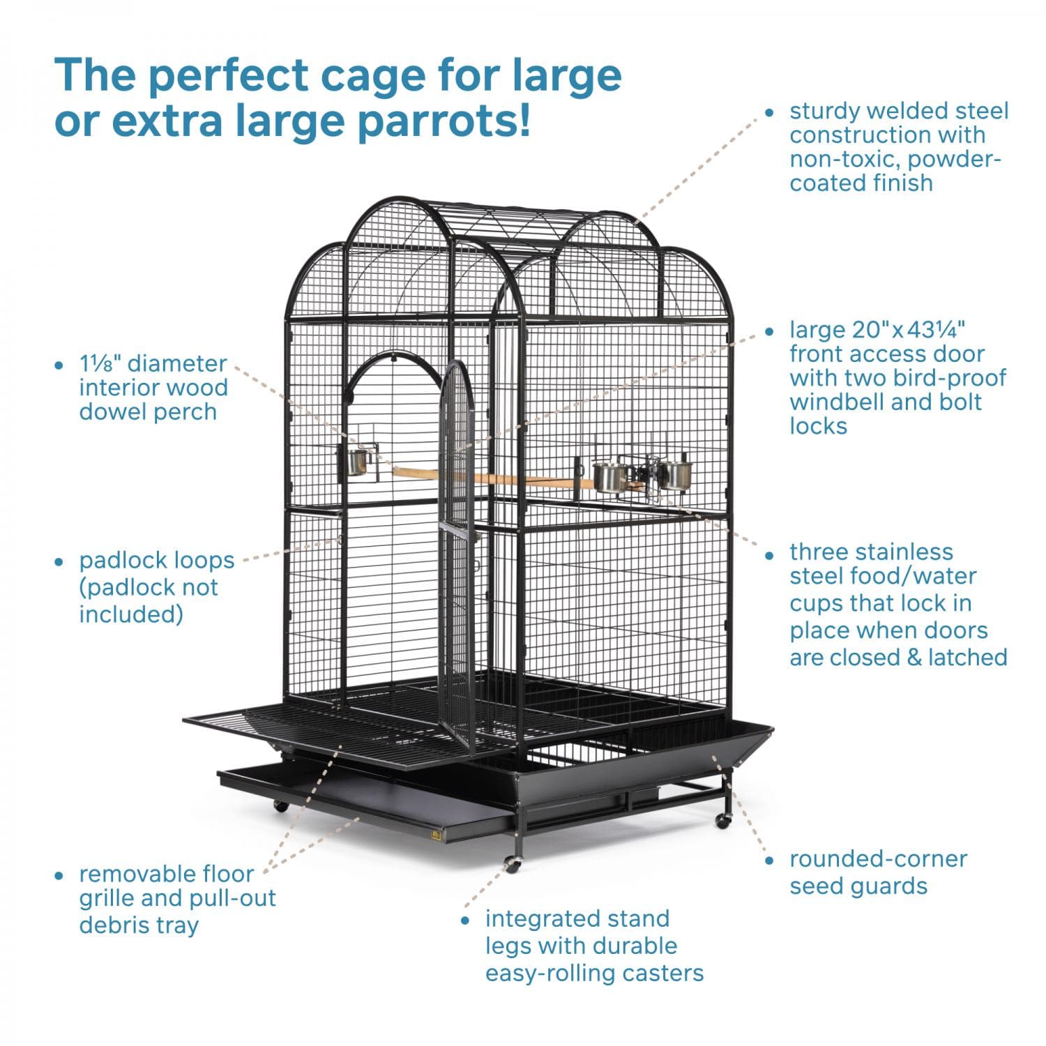 Prevue Pet Products Silverado Macaw Dometop Cage 3155S