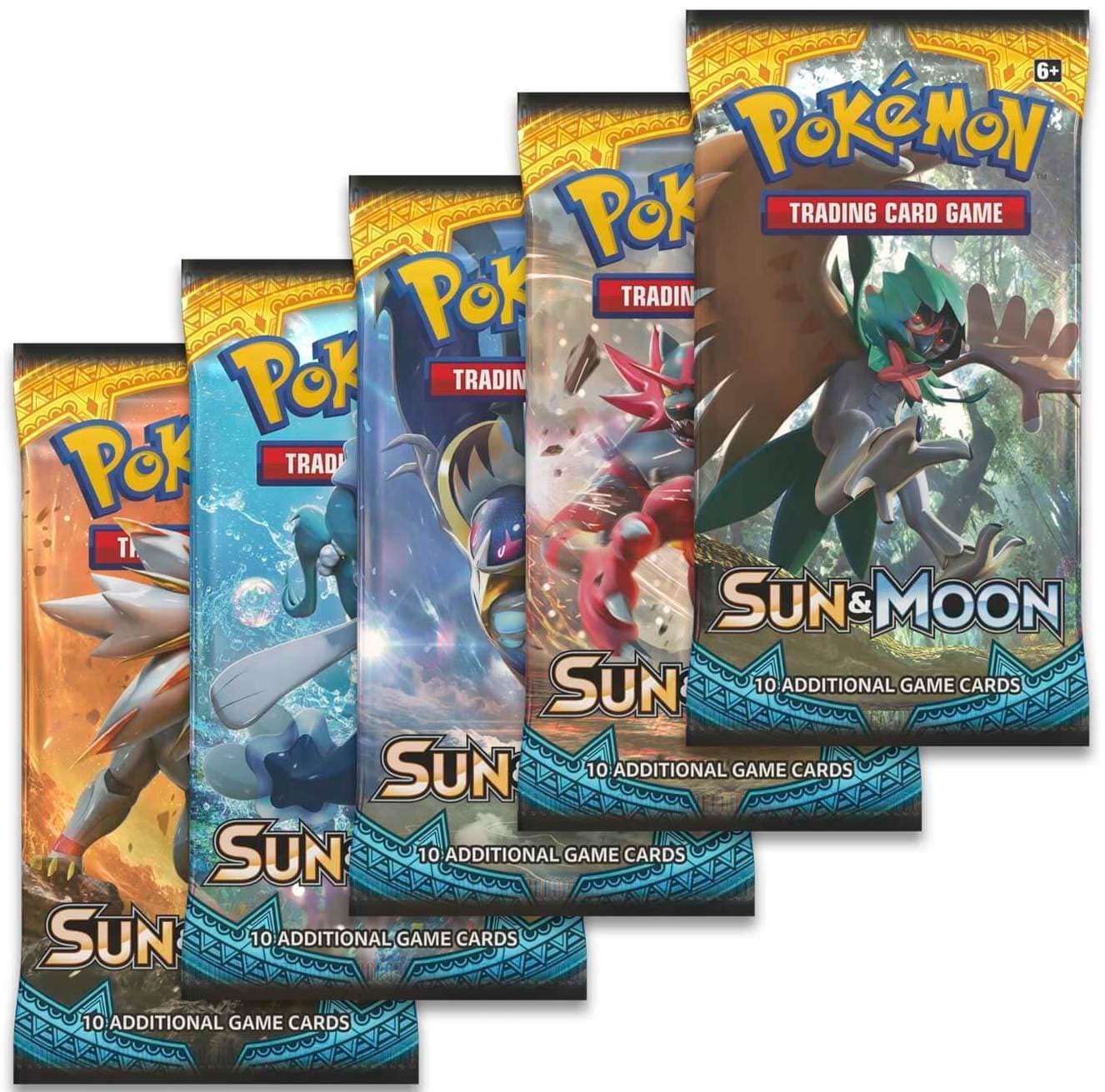 Sun & Moon Booster Pack Art Bundle [Set of 5] - SM Base Set - Pokemon