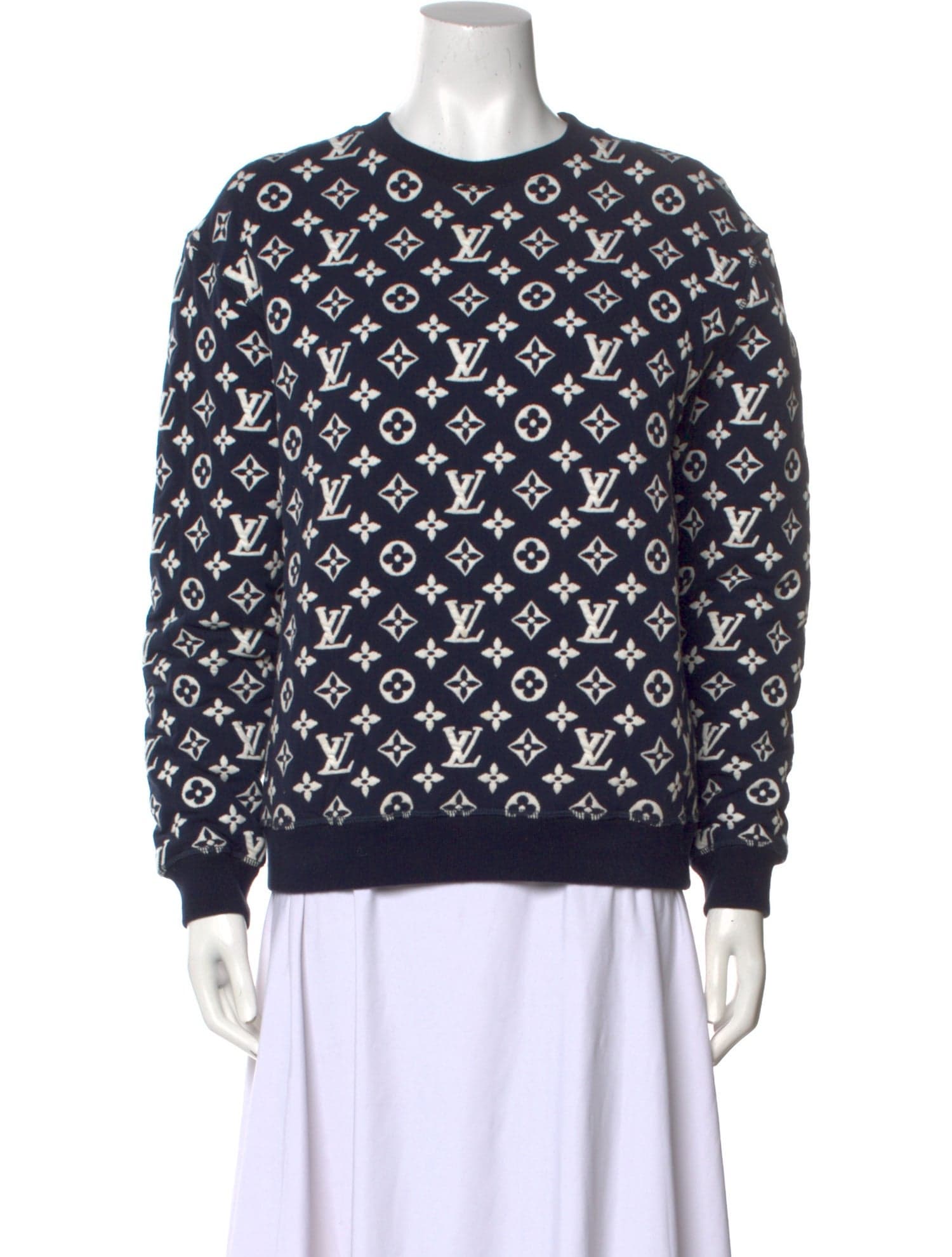 Louis Vuitton 2021 LV Monogram Pullover - Blue Sweaters, Clothing ...