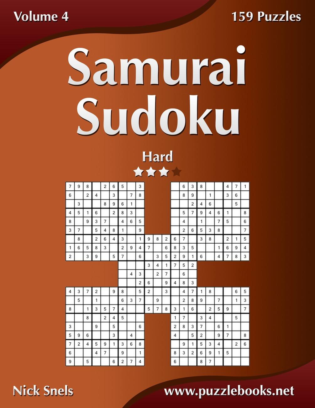 Samurai Sudoku - Hard - Volume 4 - 159 Puzzles