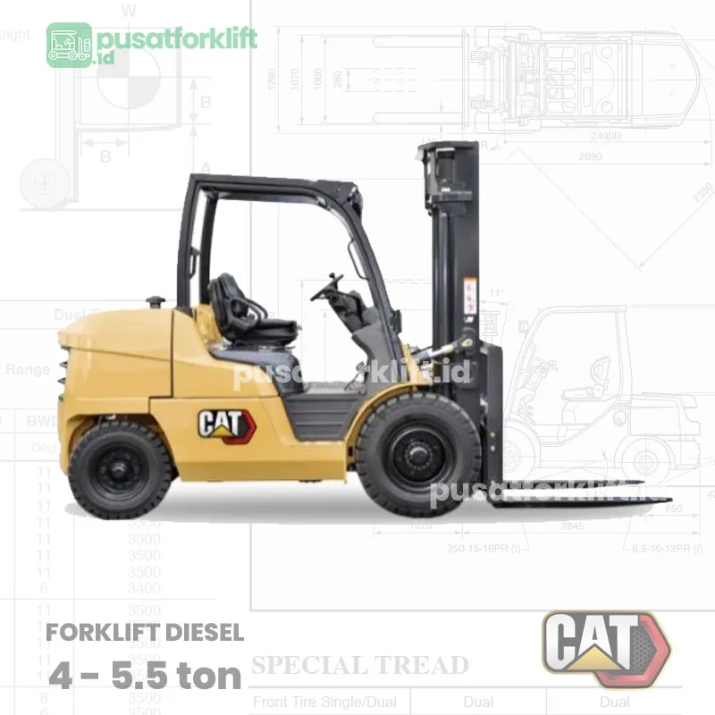 Jual Forklift Caterpillar 5 Ton Diesel Model [DP50N] - Pusat Forklift ...