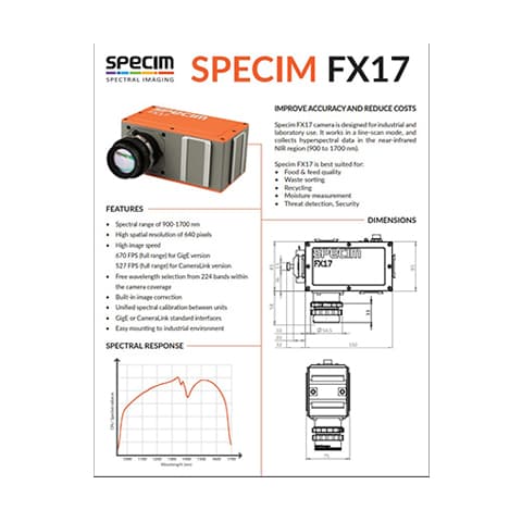 Specim FX Series Hyperspectral Imaging Cameras - QD UK
