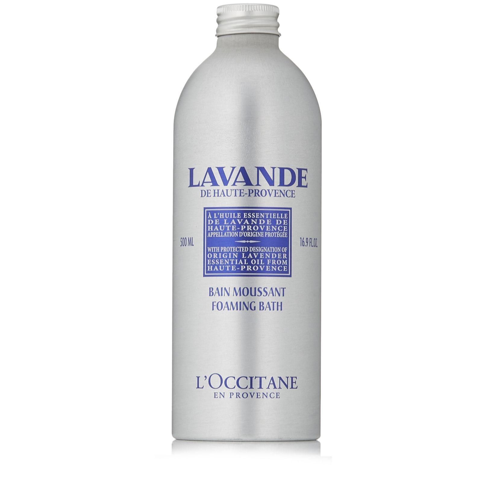 L'Occitane Foaming Bath Lavender 500ml - QVC UK