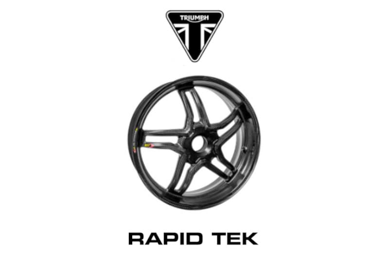 BST Rapid TEK Carbon Fibre Wheels - Triumph 675 / 675R / Daytona ...