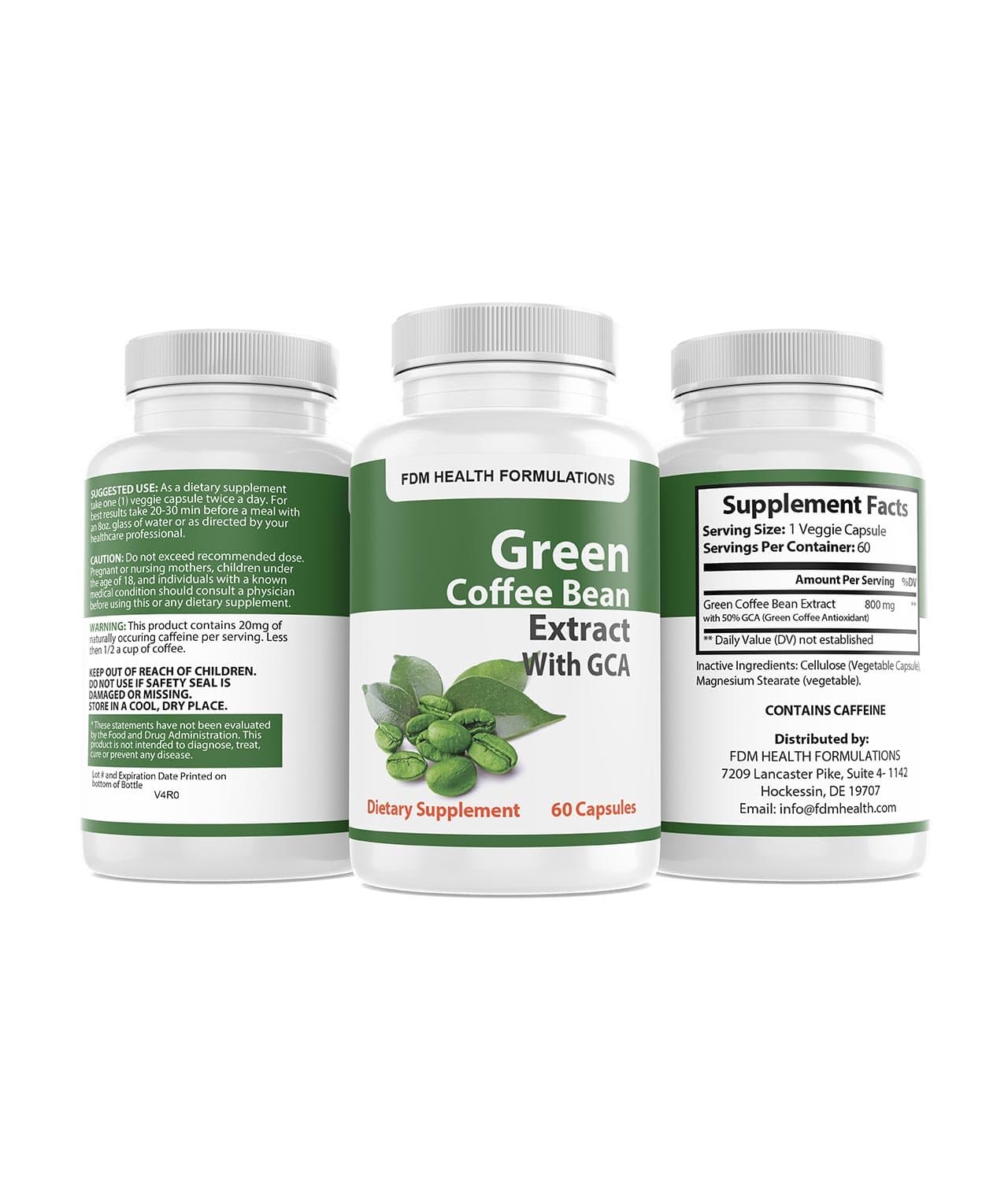 Powerful Green Coffee Bean Extract With GCA - Only $16.95