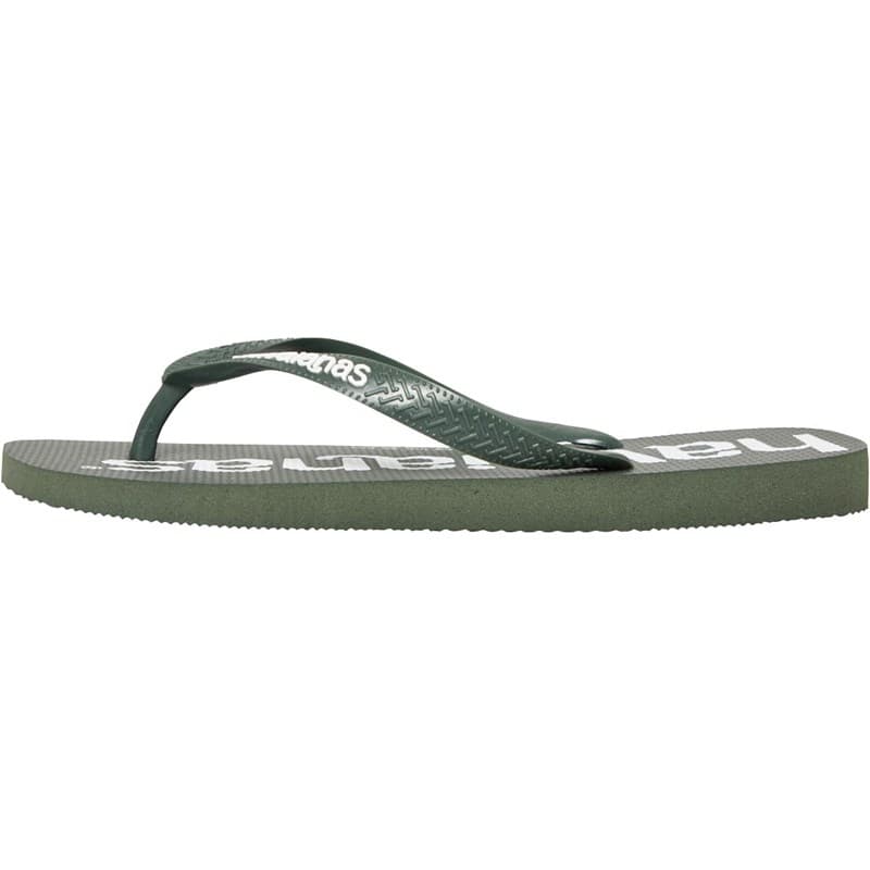 Buy Havaianas Top Logomania Flip Flops Green Olive