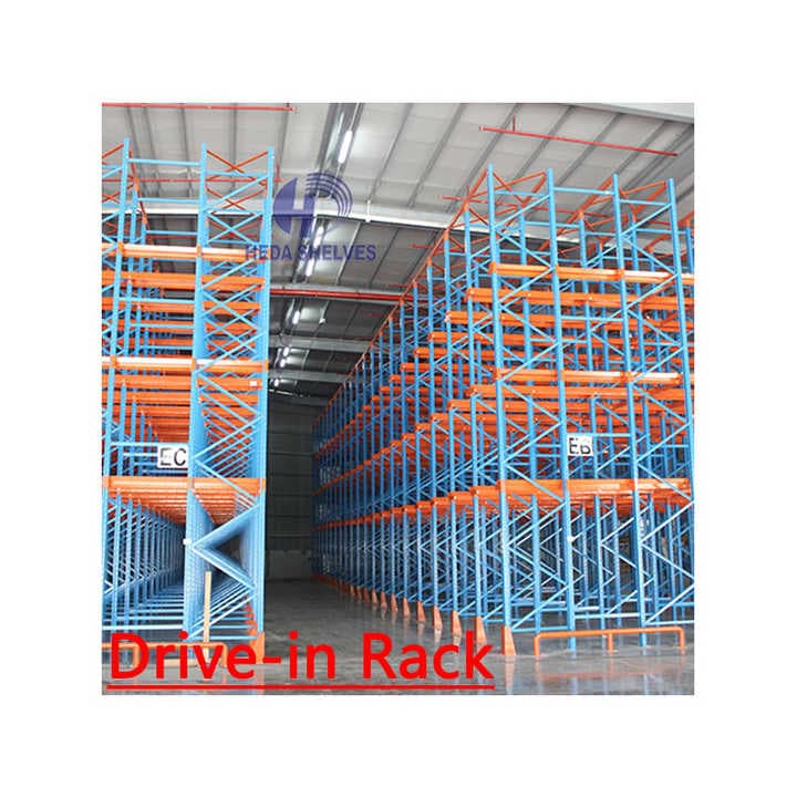 High Density Drive-in Pallet Rack Warehouse Storage System