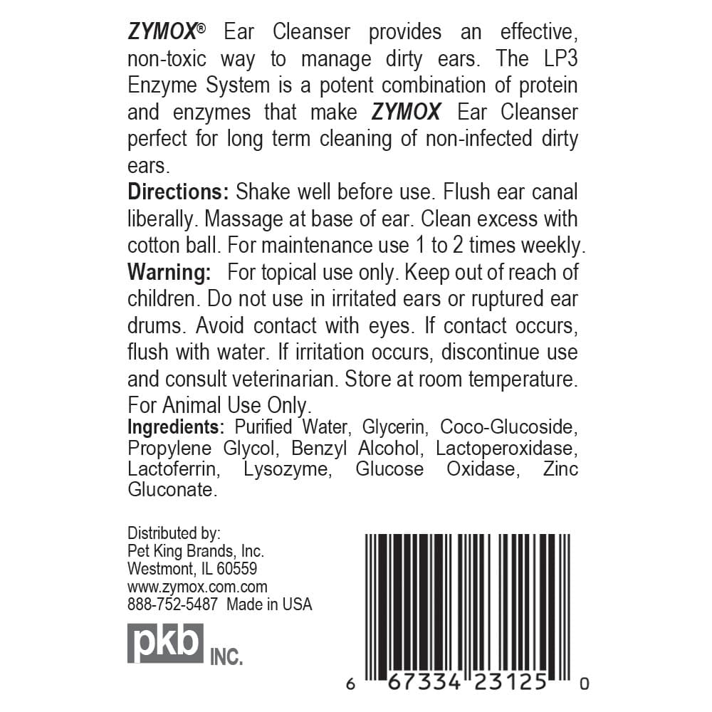 Zymox Ear Cleanser with Bio-Active Enzymes (4 oz)