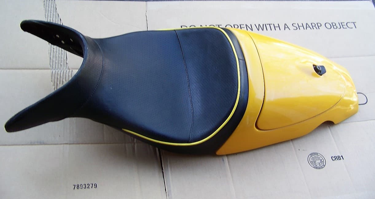 R1100S Corbin Smuggler Seat, Mandarin Yellow From 3/01