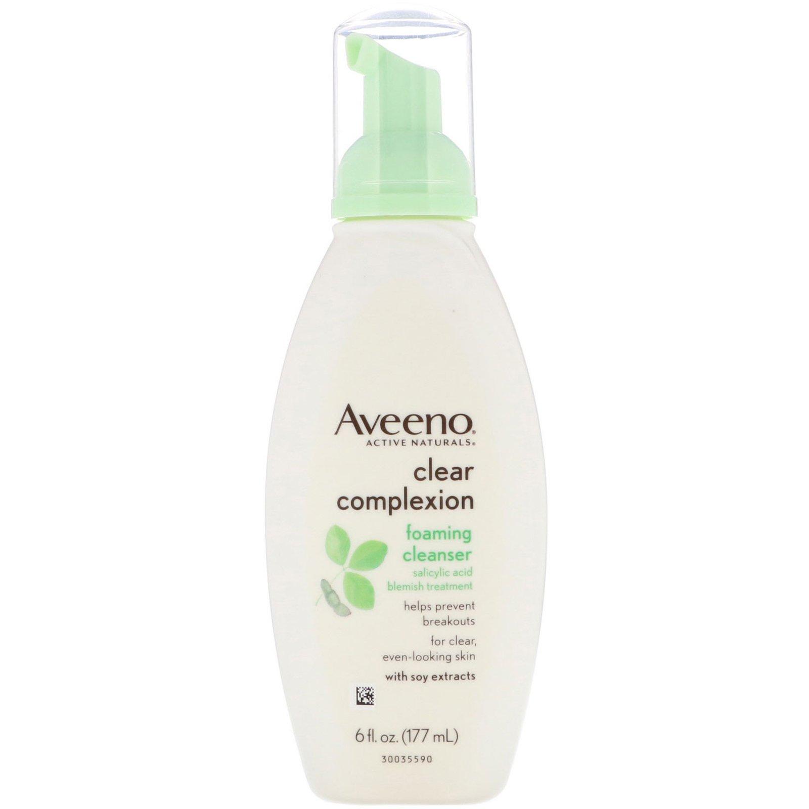 Aveeno, Active Naturals, Clear Complexion Foaming Cleanser, 6 fl oz ...